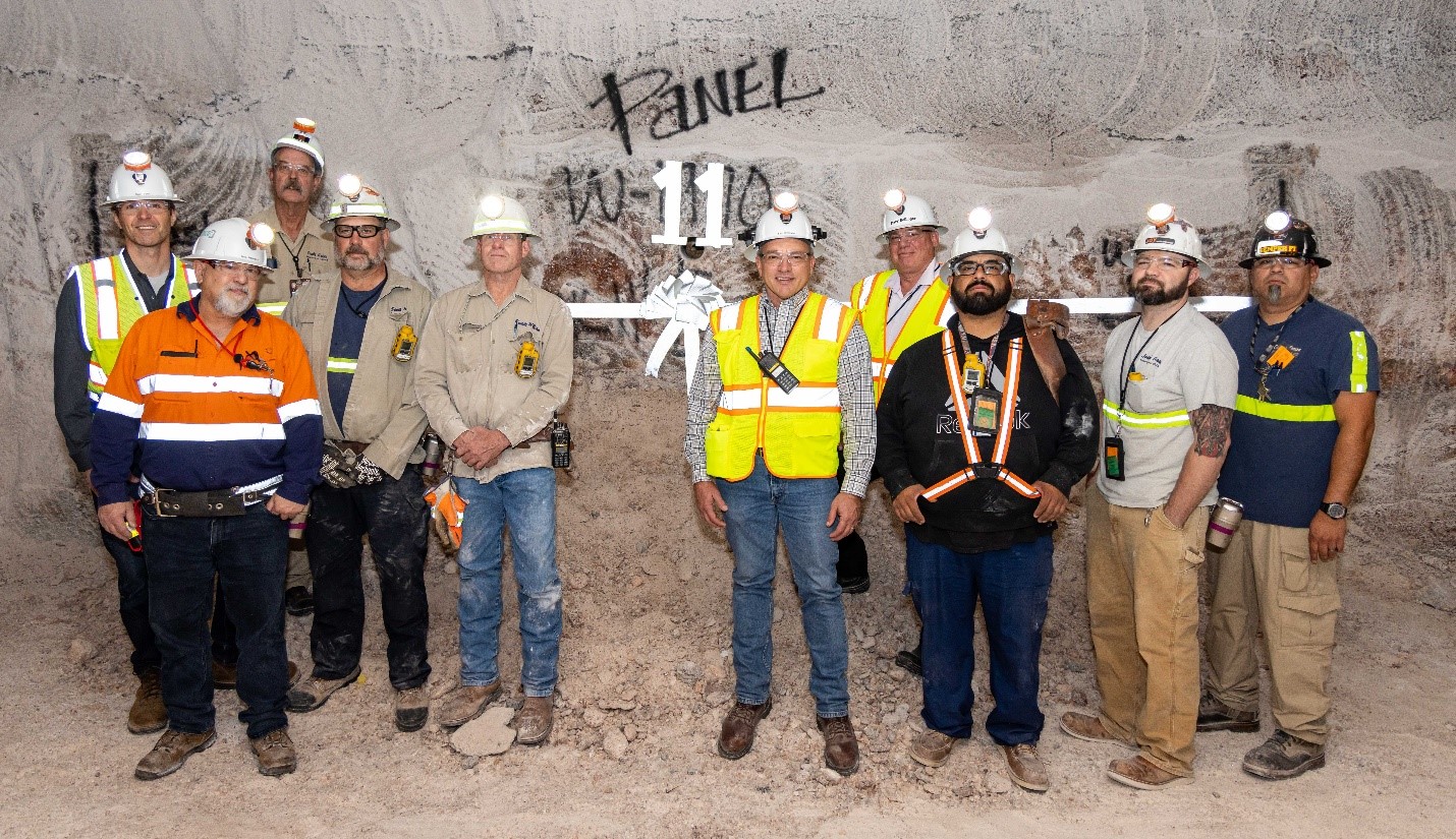 WIPP team members commemorate the first
